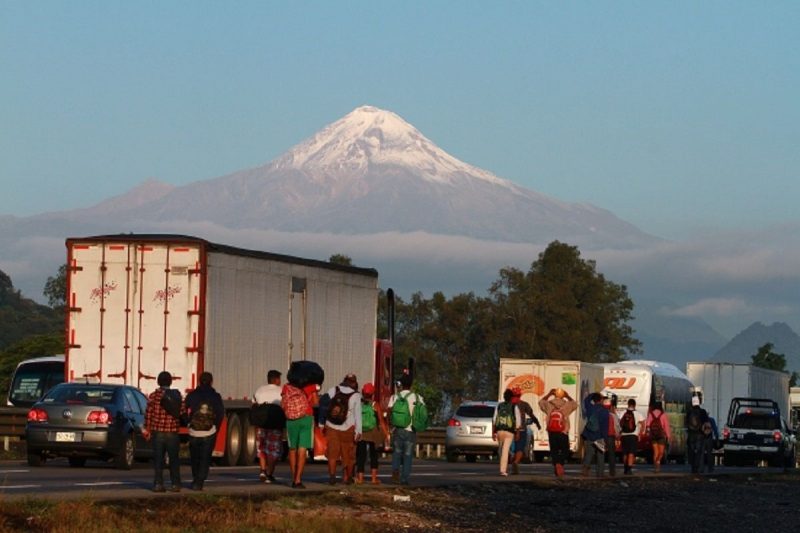 Caravana de migrantes avanza de Veracruz hasta la Ciudad de México 1