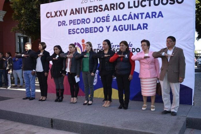 Conmemoraron el 175 aniversario del Doctor Pedro Escobedo Conmemoraron el 175 aniversario del Doctor Pedro Escobedo