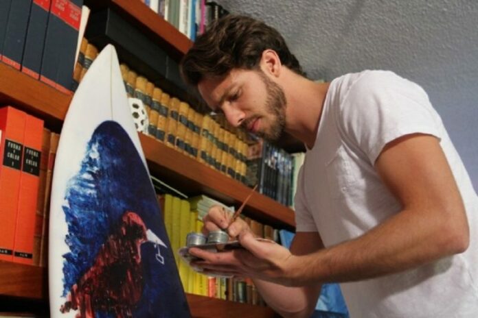 Artista Francisco Diego hace dialogar deporte y pintura Artista Francisco Diego hace dialogar deporte y pintura