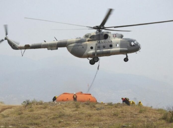 Localizan cuerpos de tripulantes de helicóptero de la Marina siniestrado Localizan cuerpos de tripulantes de helicóptero de la Marina siniestrado