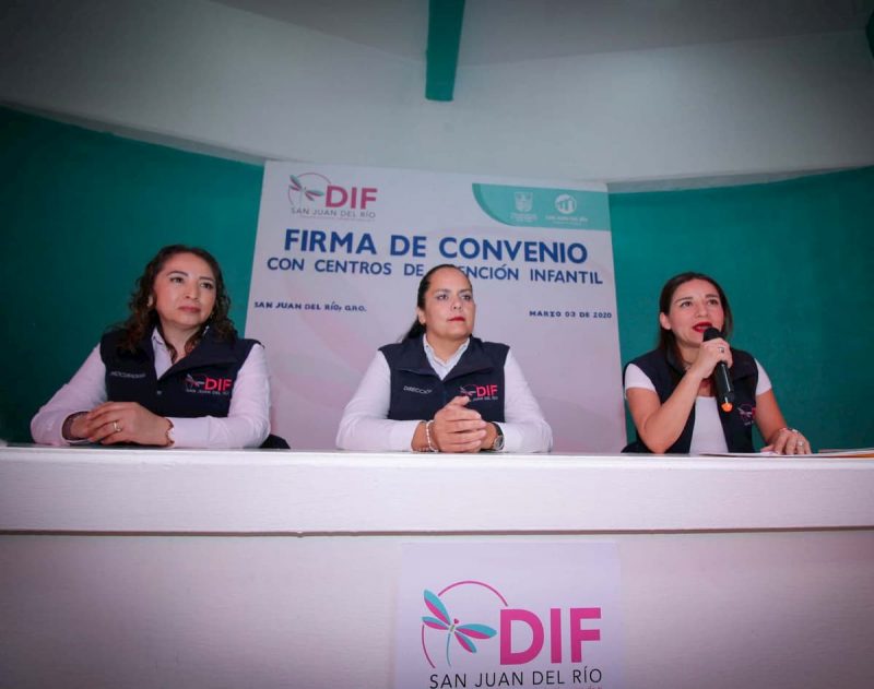 Firma DIF SJR convenio con 11 Centros de Atención Infantil
