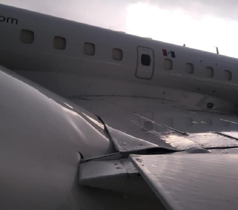 Granizada dejó daños en aeronaves y aeropuerto de Querétaro