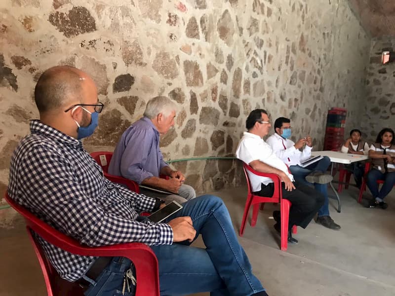 Recorren comunidades Jorge Luis Montes y Gilberto Herrera en San Juan del Río QRO