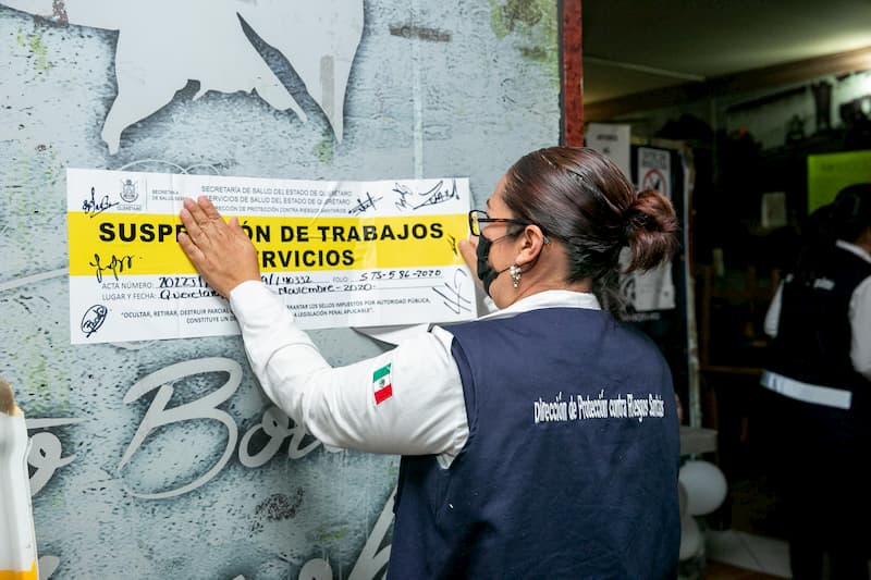 Cierran 3 establecimientos en Querétaro por incumplir medidas sanitarias