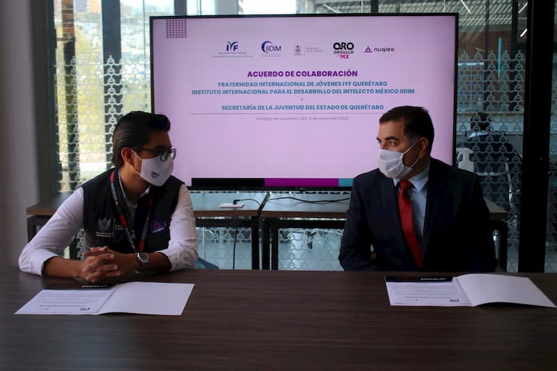 SEJUVE, IYF y la Fraternidad Internacional de Jóvenes Querétaro firmaron convenio de colaboración
