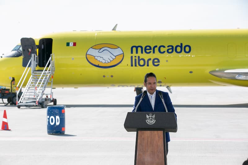 Francisco Domínguez encabeza lanzamiento de la Red Aérea MeLi Air