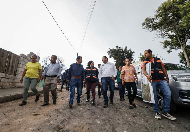 Roberto Cabrera supervisó obras de mejoramiento en Calle de Palmillas