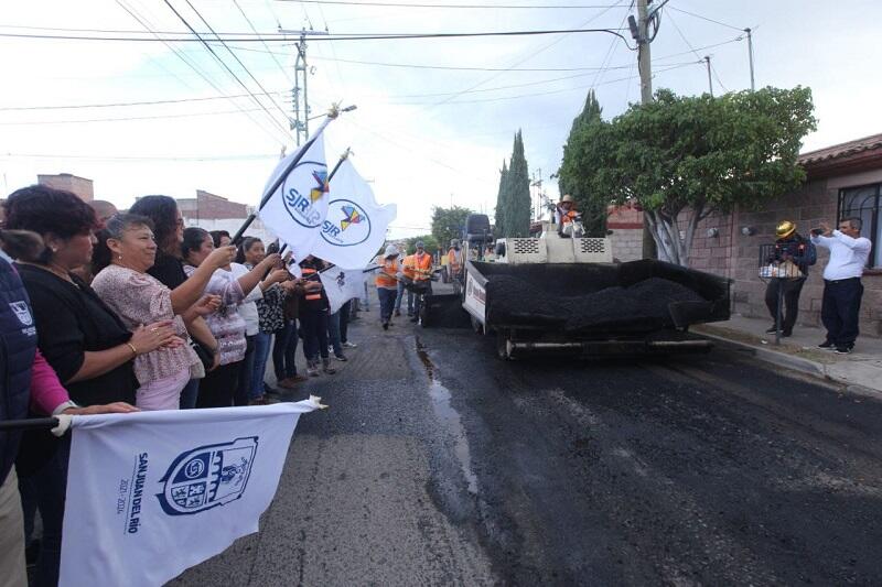 San Juan del Río invierte 8.5 mdp en la rehabilitación de ocho vialidades en el municipio