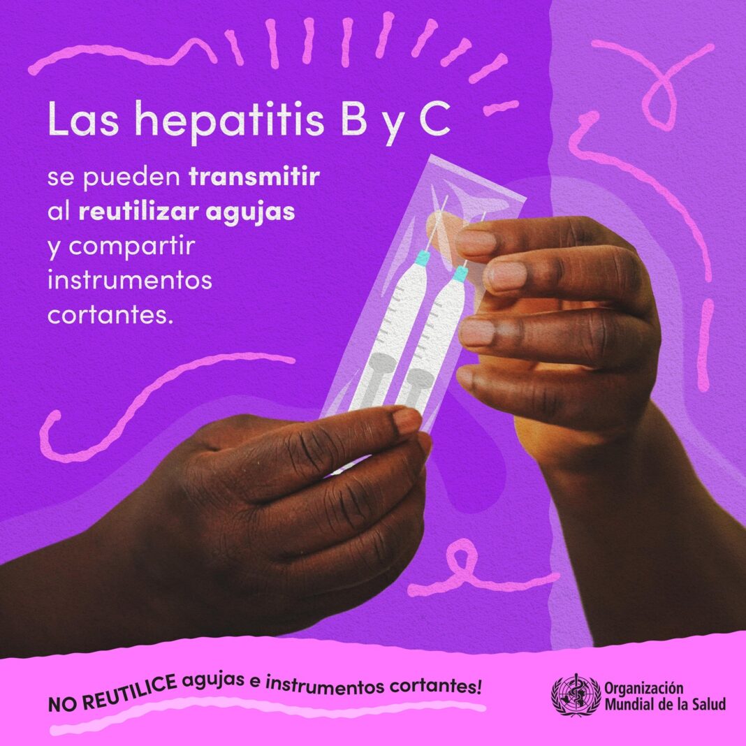 La hepatitis A y E se producen por ingestión de agua o alimentos contaminados