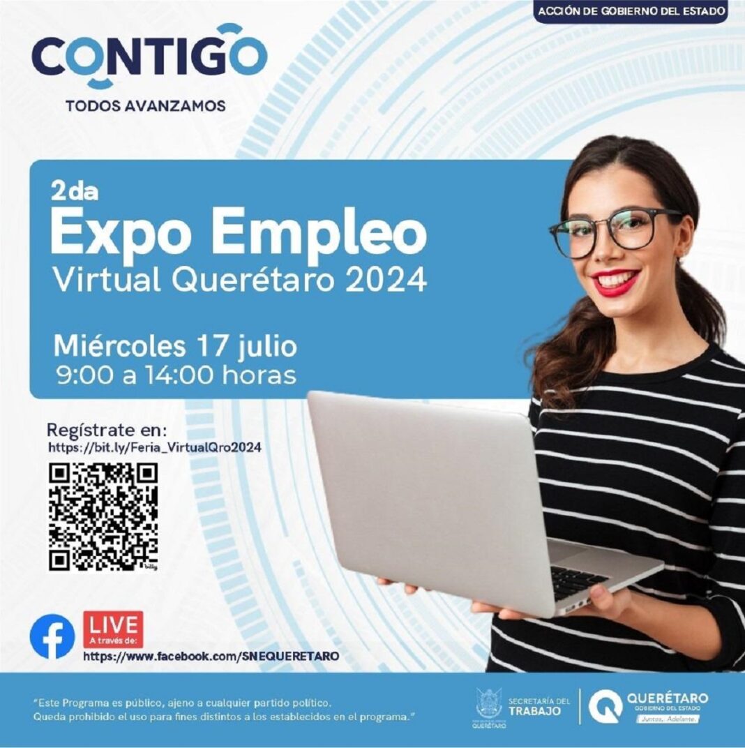 Segunda Expo Empleo Virtual en Querétaro ofertará más de 300 vacantes