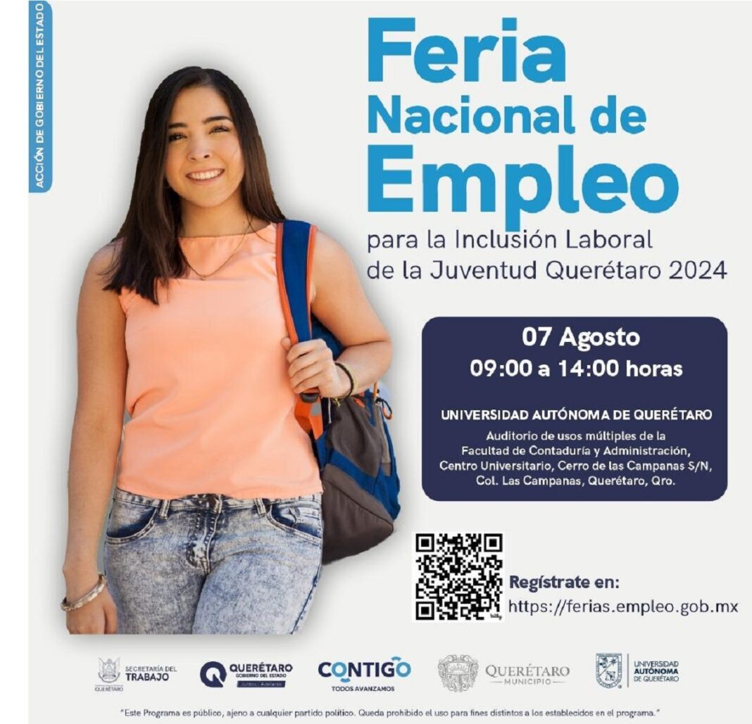 Feria de Empleo para la Inclusión Laboral de la Juventud Querétaro ofrece más de mil vacantes