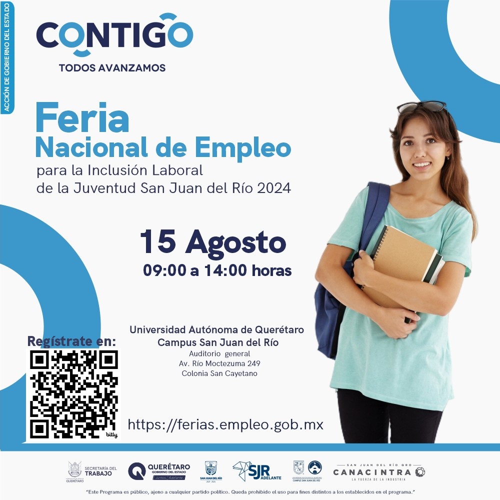 Más de mil vacantes en la Feria Nacional de Empleo para la Inclusión Laboral de la Juventud en SJR