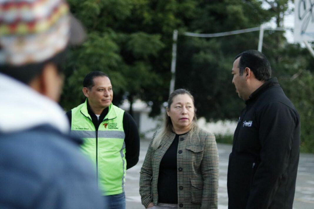 Roberto Cabrera supervisa labores de limpieza y mantenimiento en Vista Hermosa