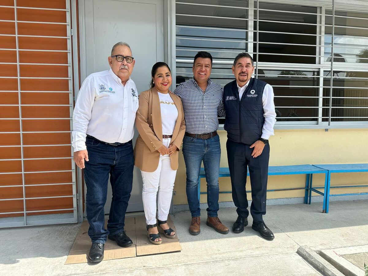 Entrega SDUOP nueva infraestructura educativa en Huimilpan