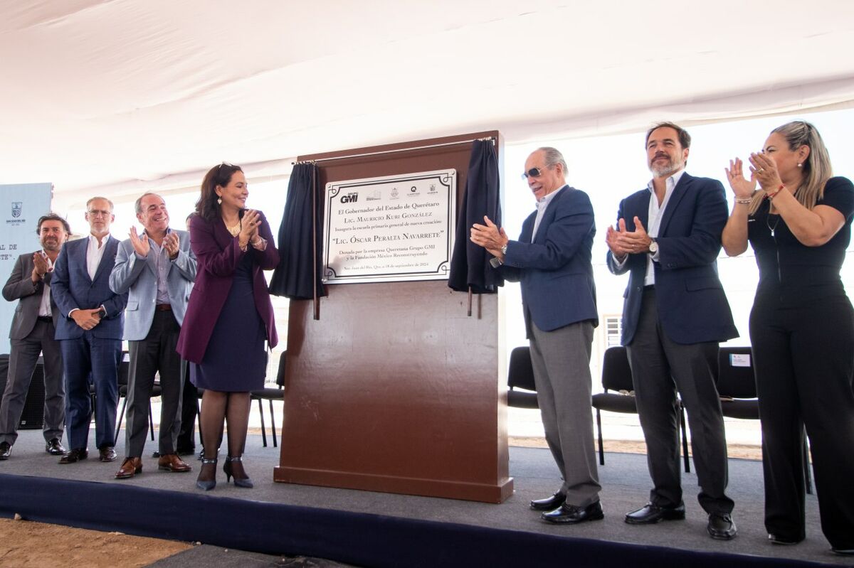 Gobierno y Grupo GMI inauguran nueva escuela primaria en San Juan del Río