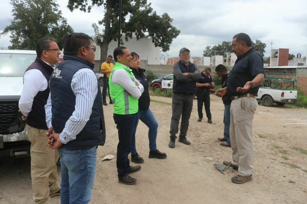 Protección Civil, Seguridad Pública y Servicios Públicos supervisan cárcamos para mitigar riesgos en San Juan del Río