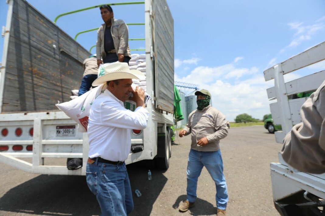 SEDEA entrega semilla para cultivos forrajeros en Pedro Escobedo y El Marqués