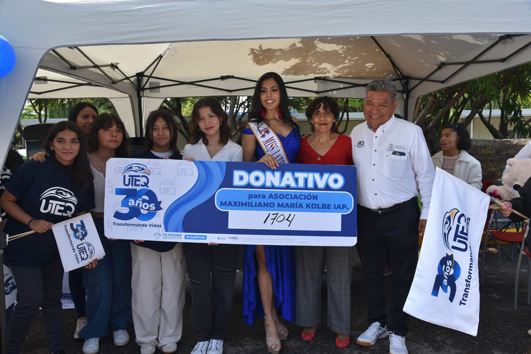 Universidad Tecnológica de Querétaro entrega donativo a Casa Hogar