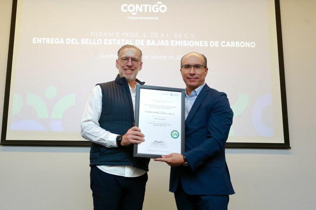 Empresa Pilgrim's es reconocida por sus acciones a favor del medio ambiente