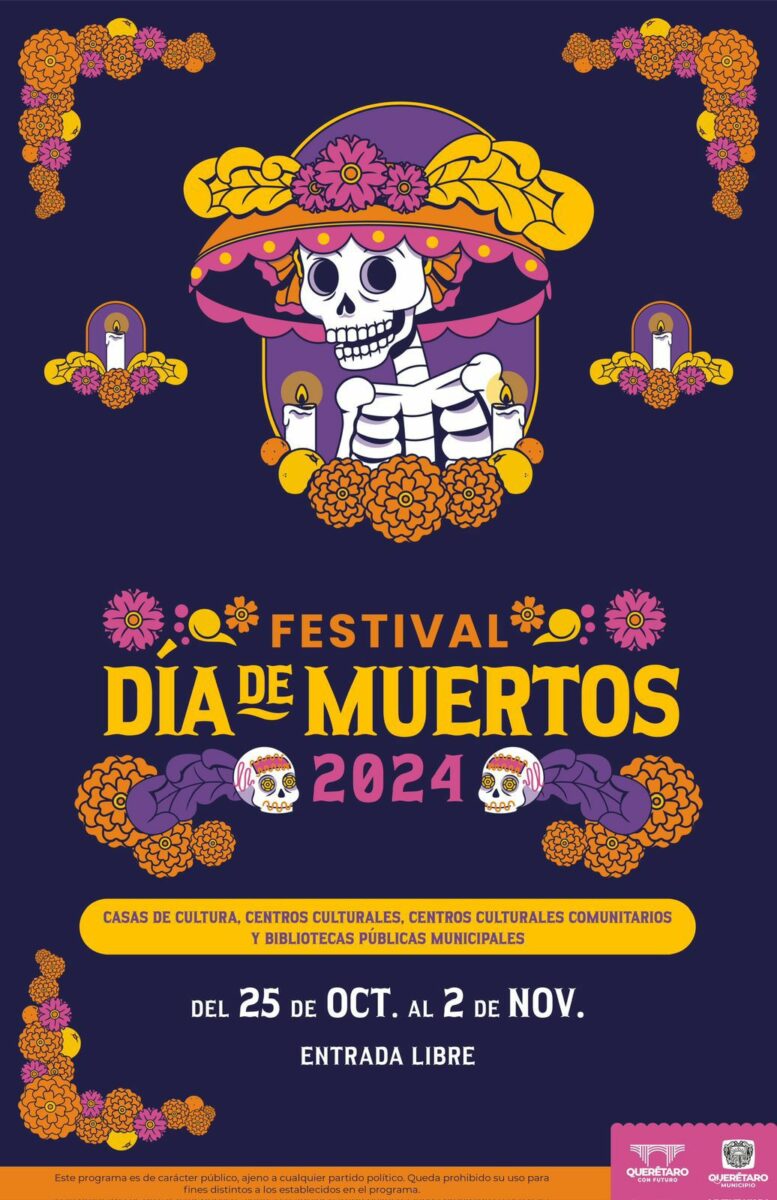 Felifer Macías presenta actividades del Festival de Día de Muertos en Querétaro