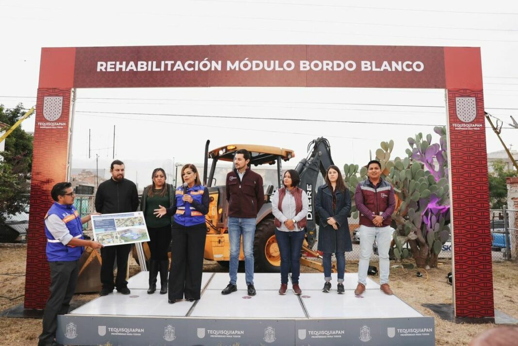 Hector Magaña da inicio a rehabilitación del módulo DIF de Bordo Blanco en Tequisquiapan