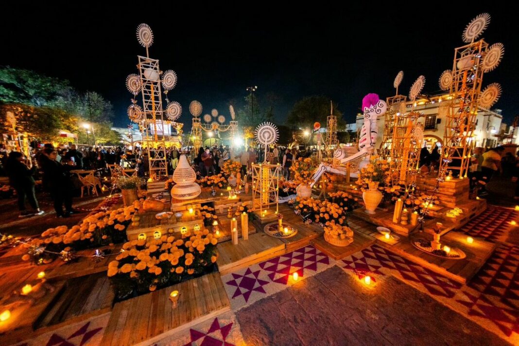 Inicia el Festival “Tejedores de Luz” con un altar monumental en Tequisquiapan