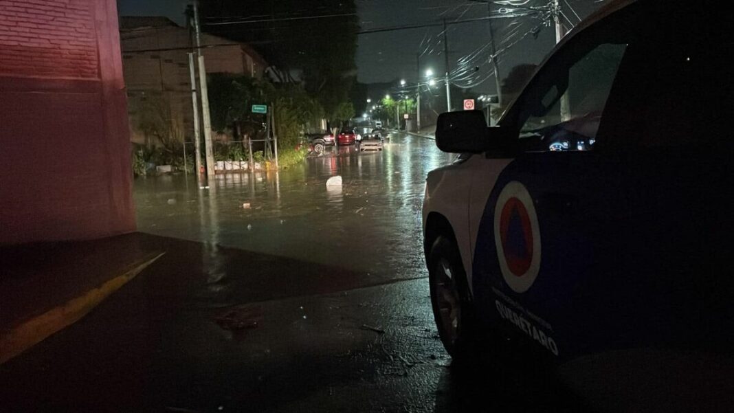 La temporada de lluvias continúa en Querétaro, sin reportes de afectaciones graves