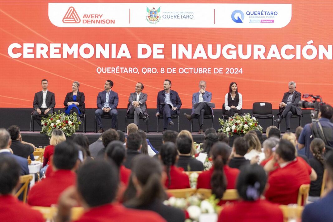 Mauricio Kuri inauguró nueva planta de Avery Dennison en Querétaro