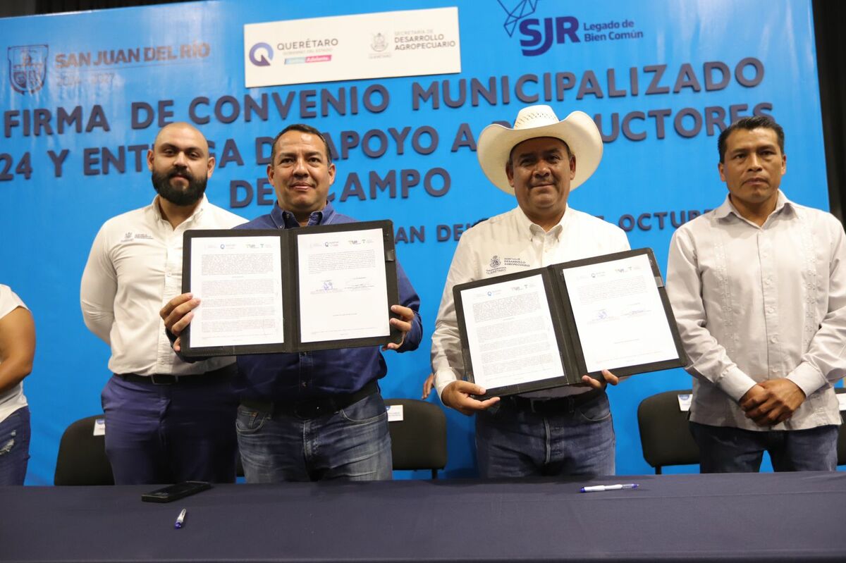 SEDEA firma convenio con los municipios de San Juan del Río y Huimilpan