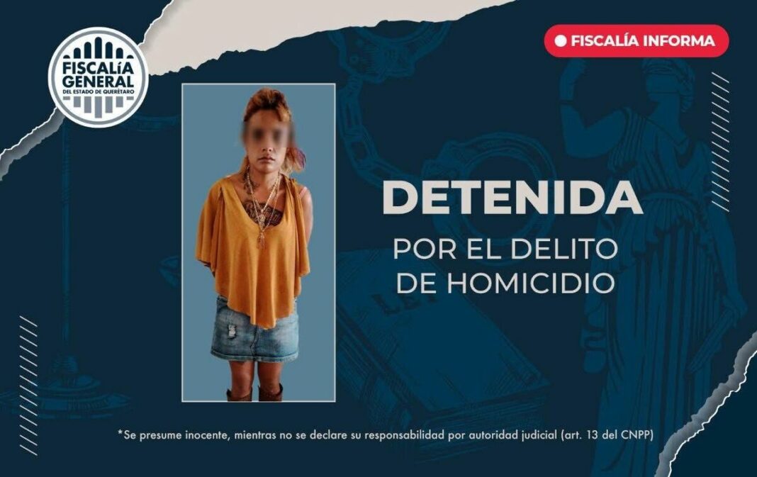 Fiscalía detiene a “La Chola” por homicidio en San Juan del Río