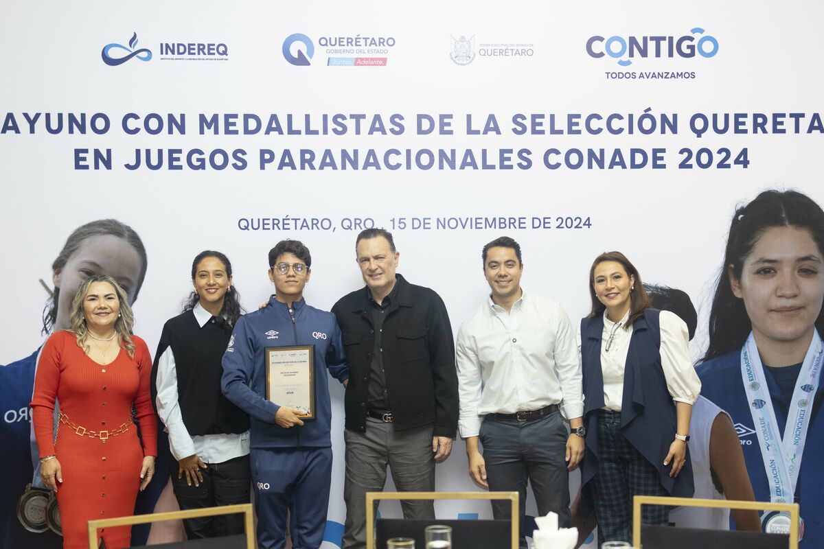 Mauricio Kuri entrega reconocimientos a medallistas de los Paranacionales CONADE 2024