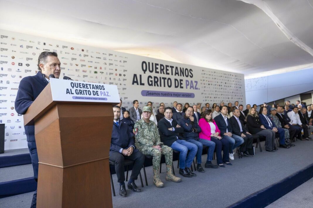 Mauricio Kuri presenta iniciativa “Queretanos al Grito de Paz”