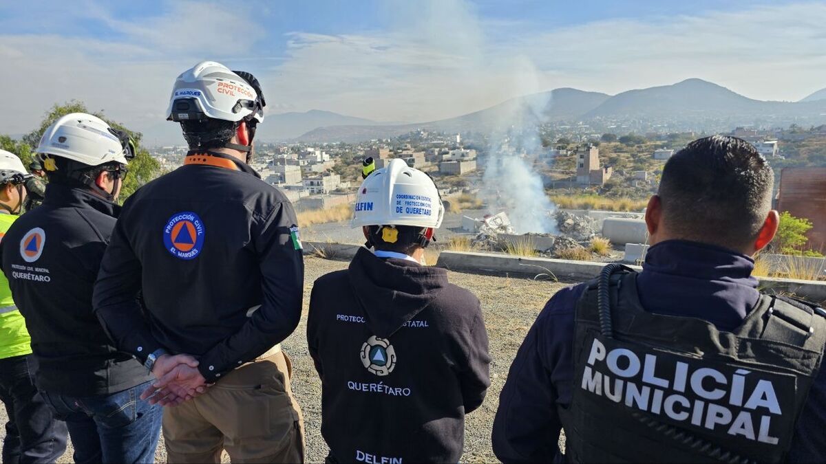 CEPCQ supervisa destrucción de pirotecnia asegurada en la zona metropolitana de Querétaro