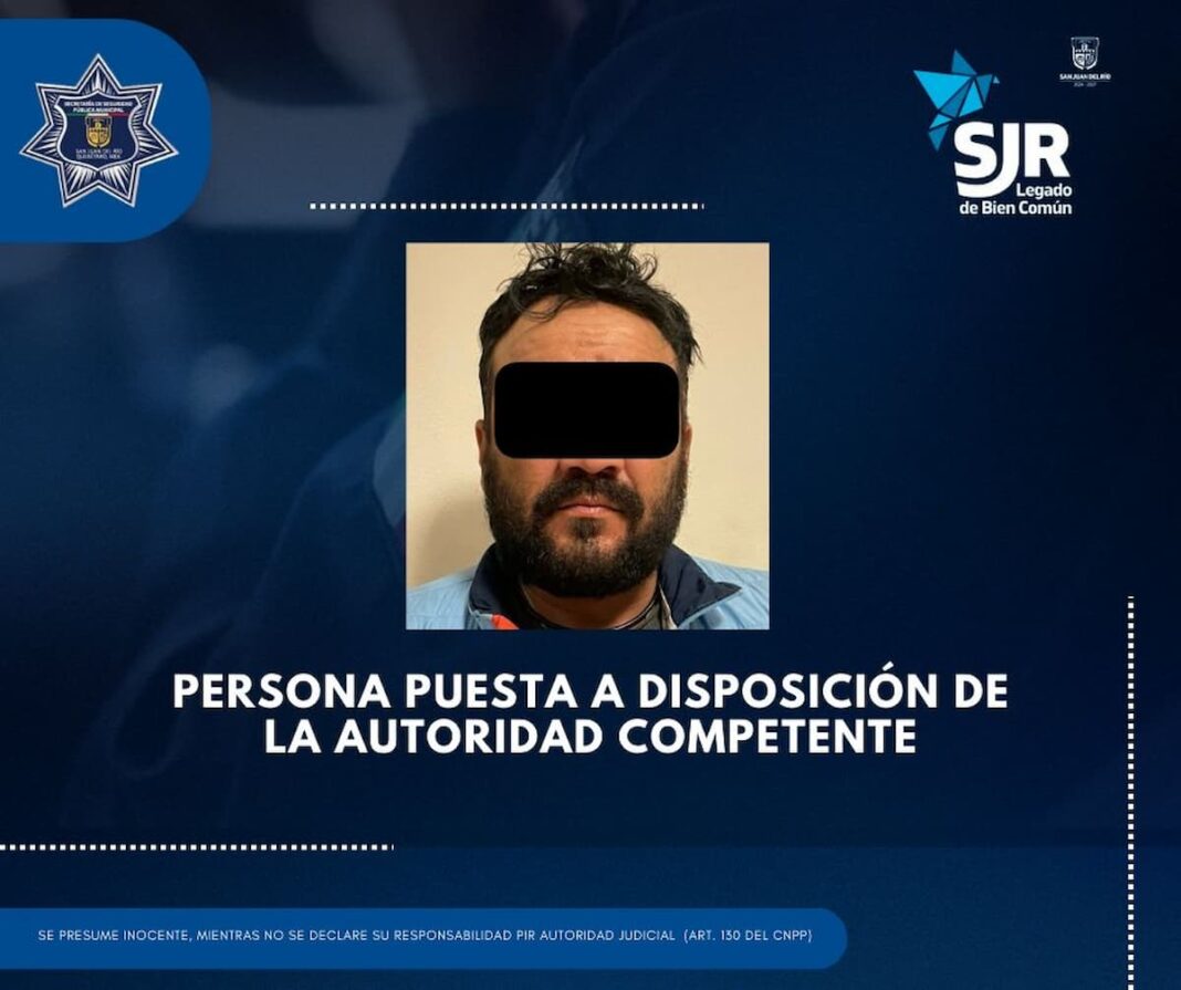 Detiene a un hombre por agredir a una mujer y a una niña en Loma Alta, SJR