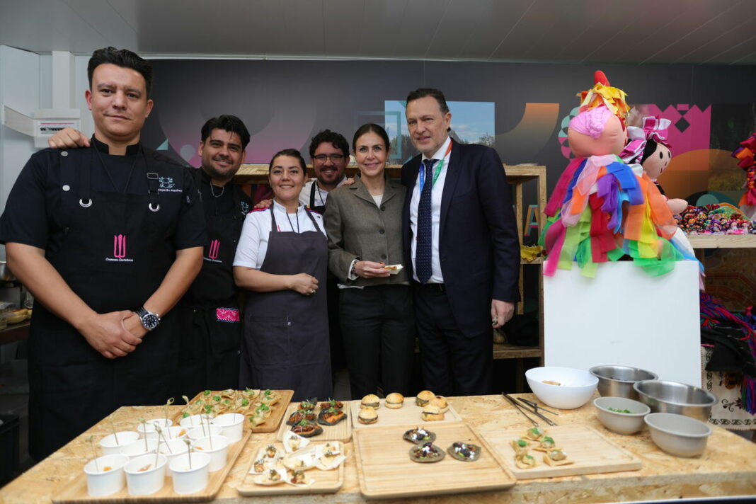 Mauricio Kuri inaugura el Pabellón Gastronómico en Madrid