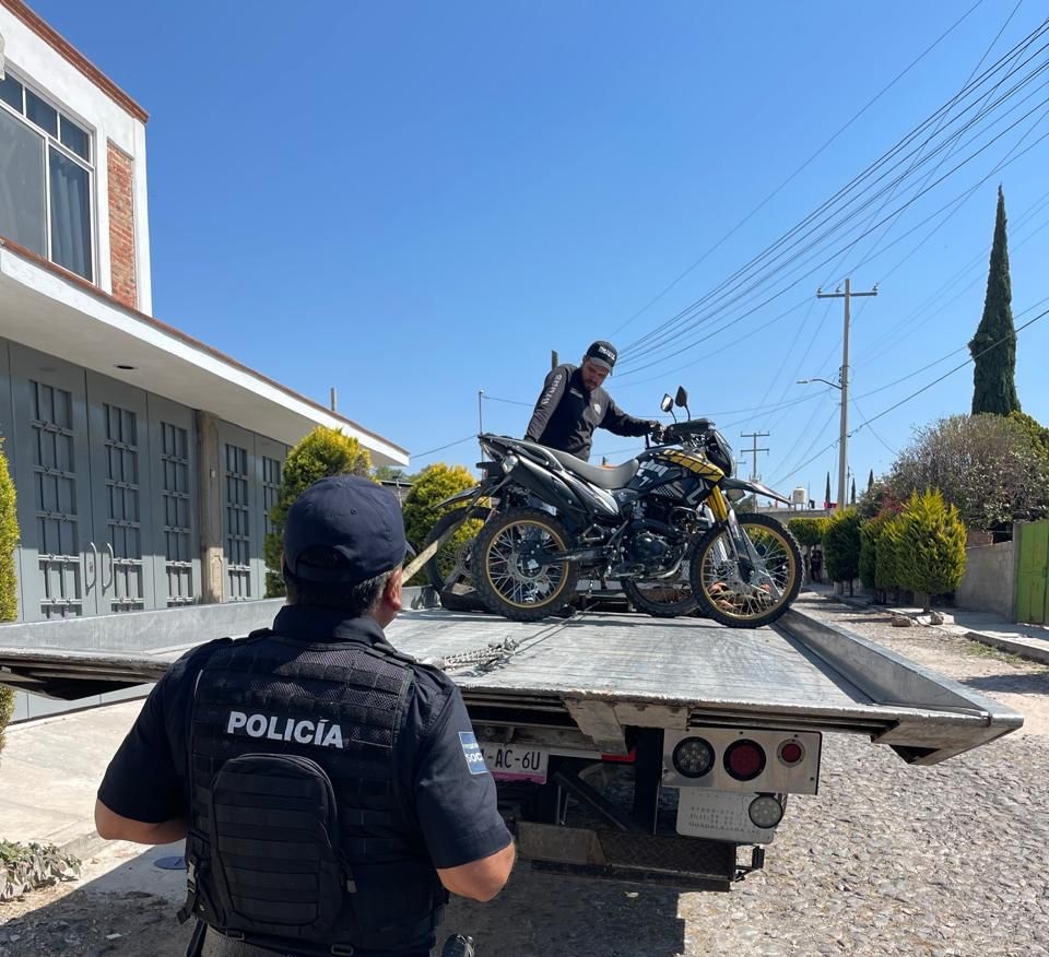 Policía de SJR remite ocho motocicletas al corralón por incumplir normas de tránsito