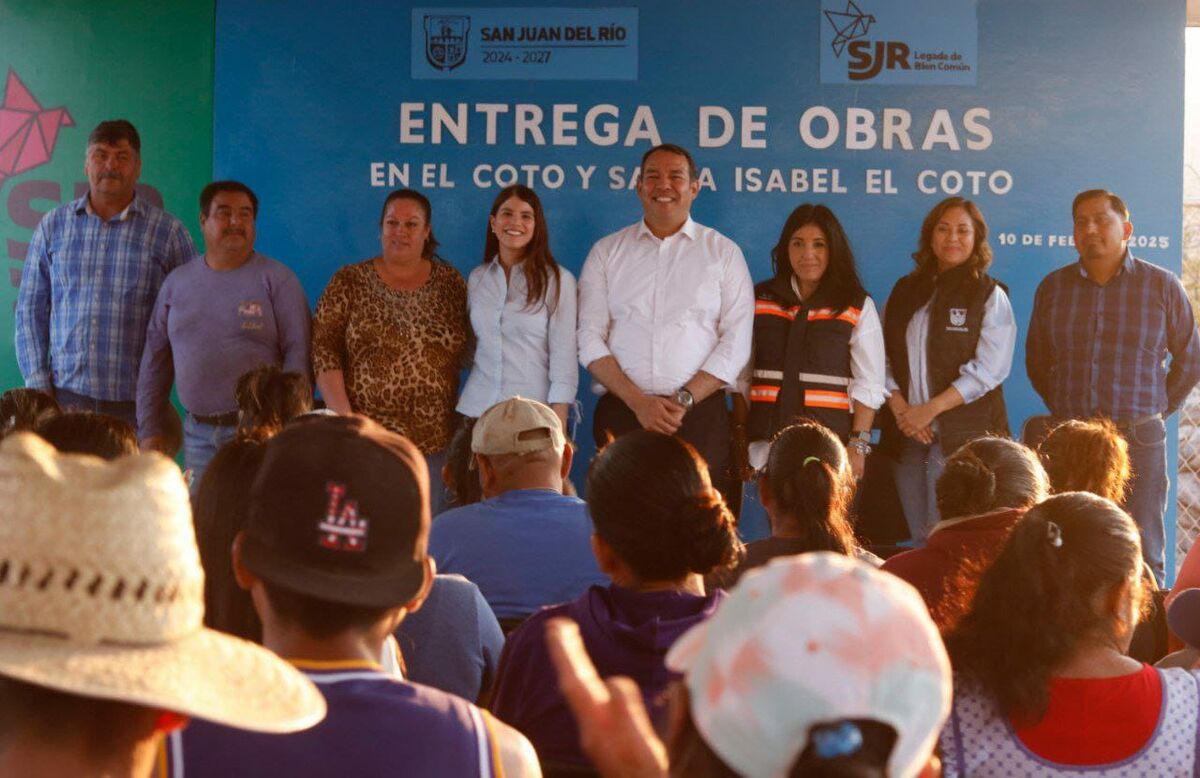 Roberto Cabrera entrega obras en El Coto y Santa Isabel El Coto con inversión de más de 4.2 mdp