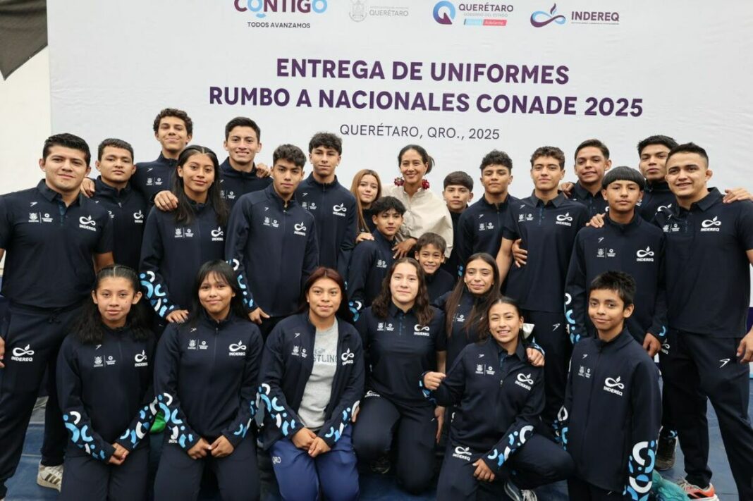 Entrega INDEREQ uniformes deportivos rumbo al Macroregional de los Nacionales CONADE 2025