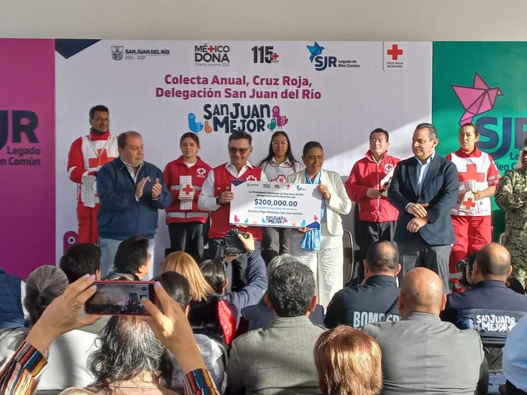 Inicia colecta nacional 2025 de Cruz Roja San Juan del Río