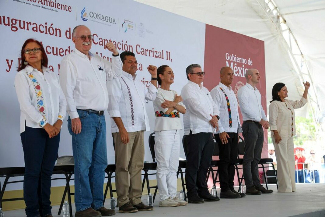 Presidenta Claudia Sheinbaum inaugura Planta Potabilizadora Carrizal II en Tabasco