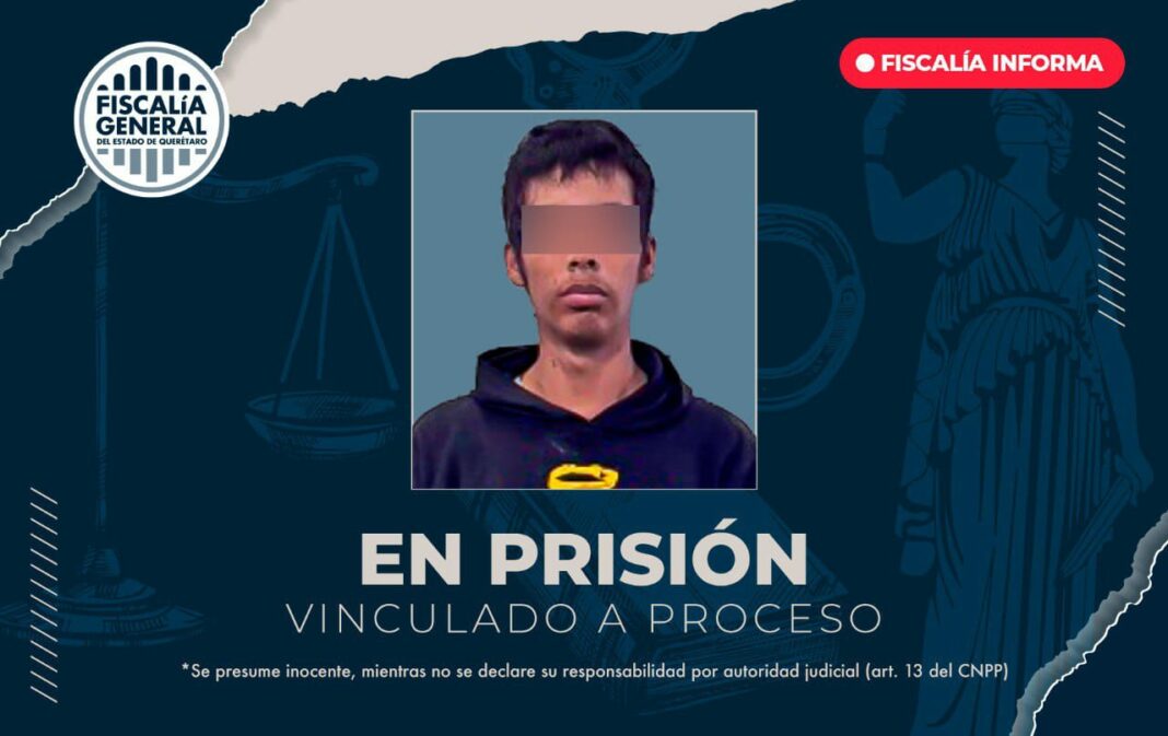 Vinculan a proceso a hombre que robó y lesionó a chofer de plataforma en Querétaro